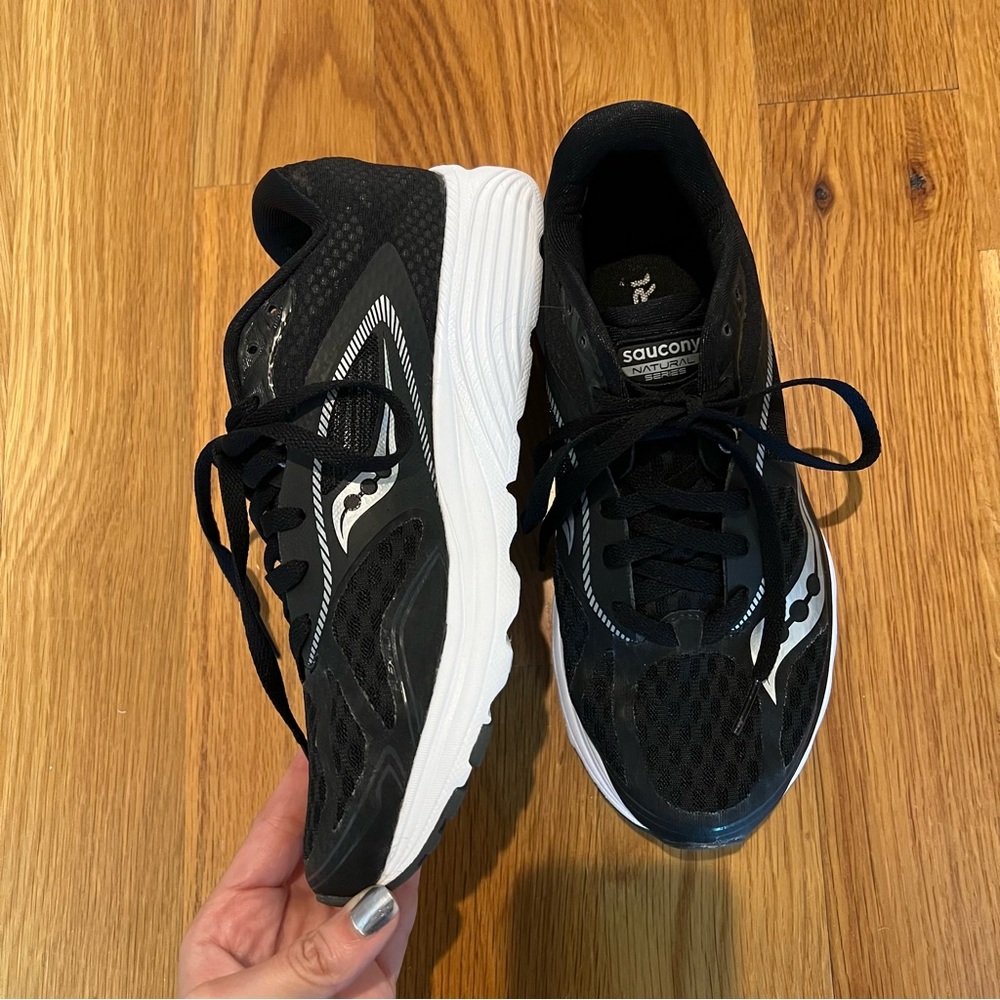 Saucony Black and White Athletic Sneakers